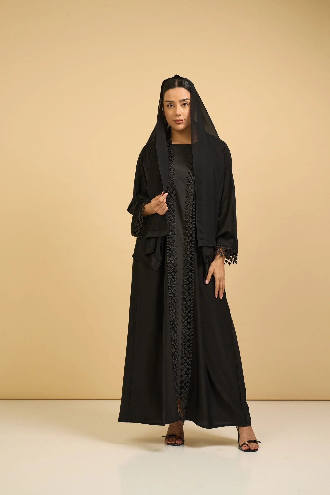 Midnight Grace Abaya - Awrah Abayas UAE