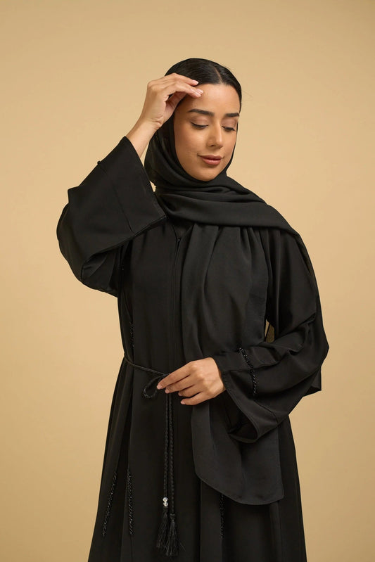 Midnight Serenity Abaya - Awrah Abayas UAE