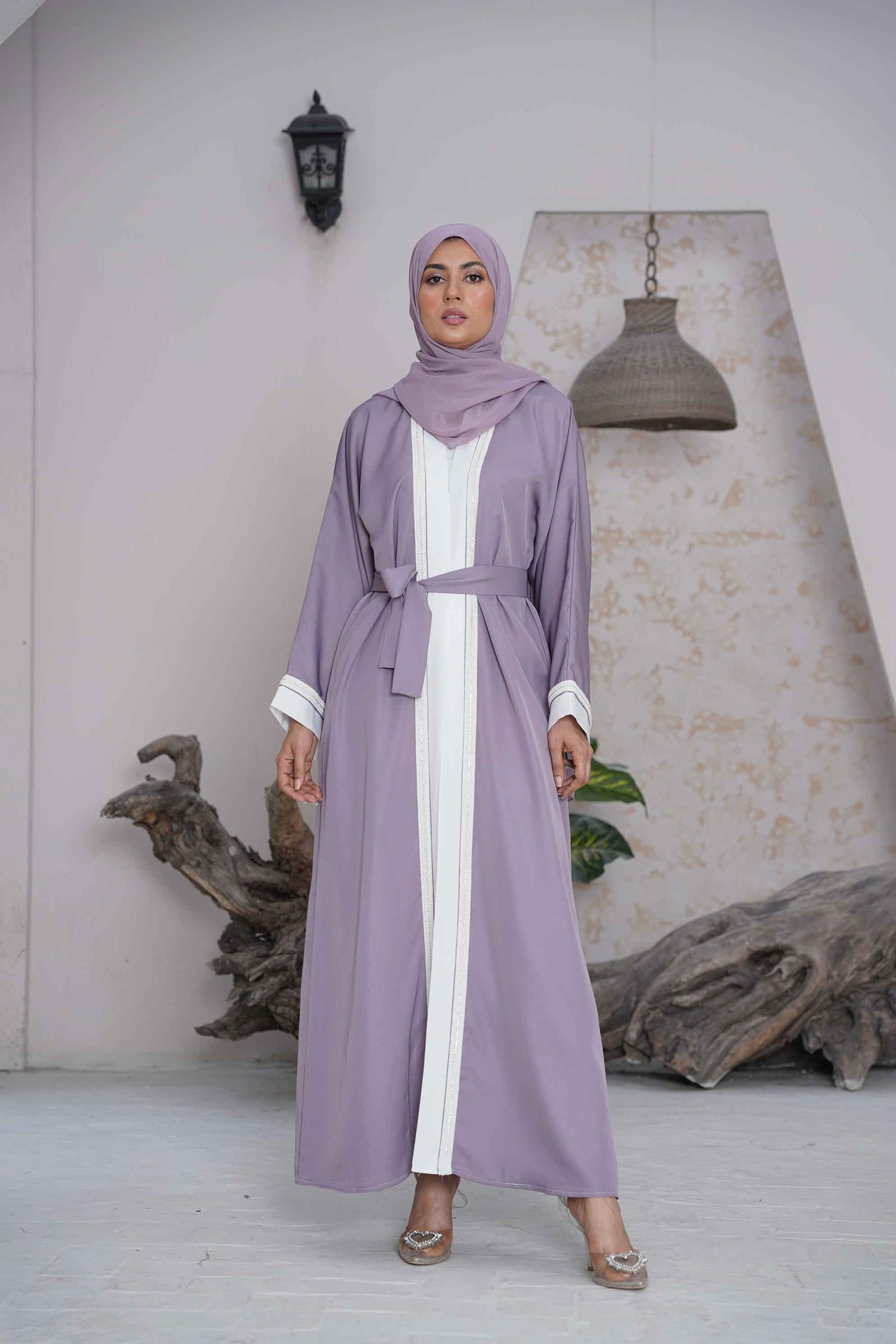 Lavender Lux Abaya - Awrah Abayas UAE