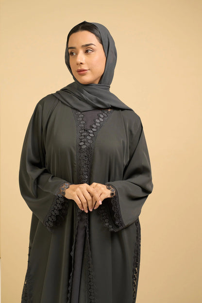 Serene Charcoal Abaya