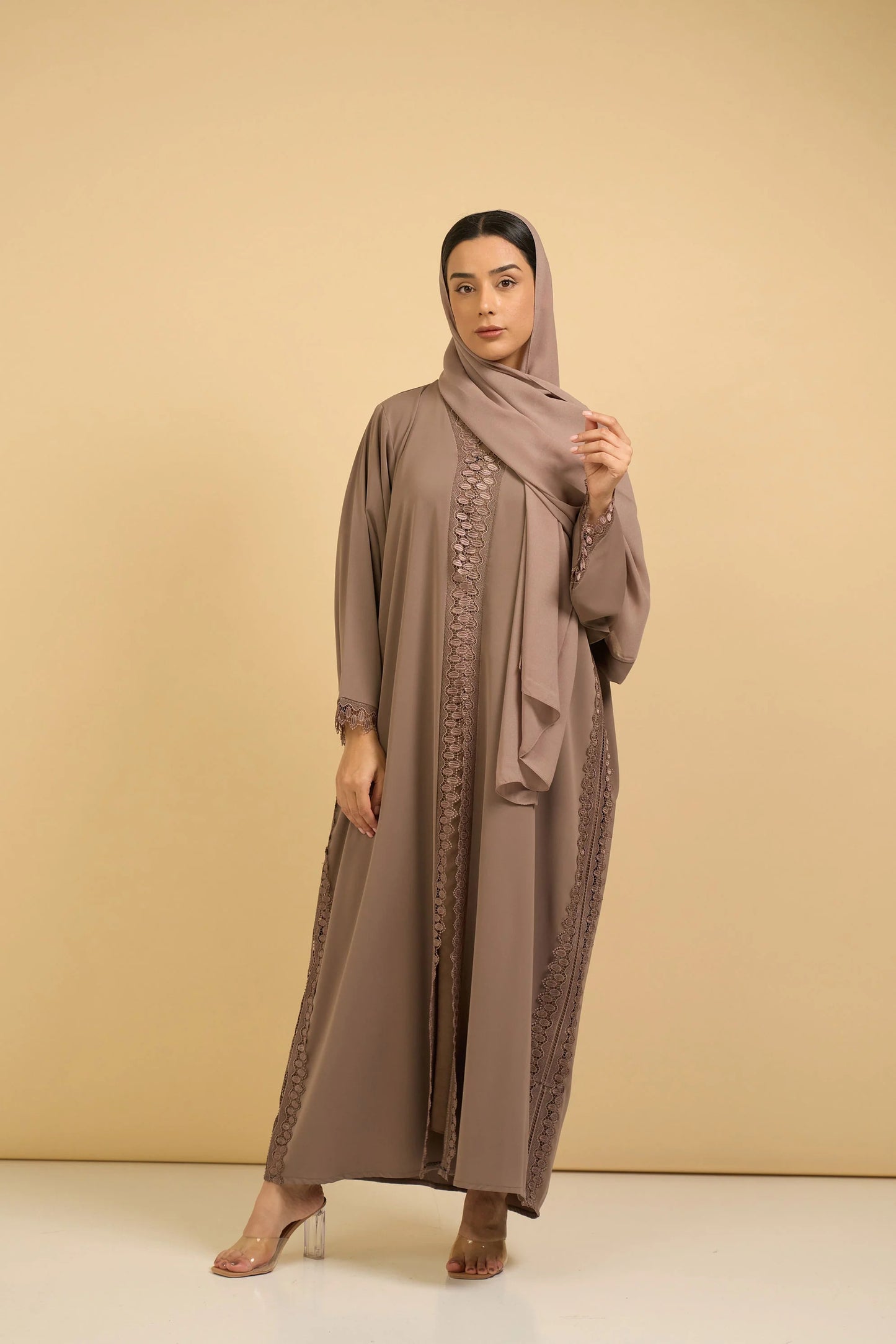 Taupe Grace Abaya